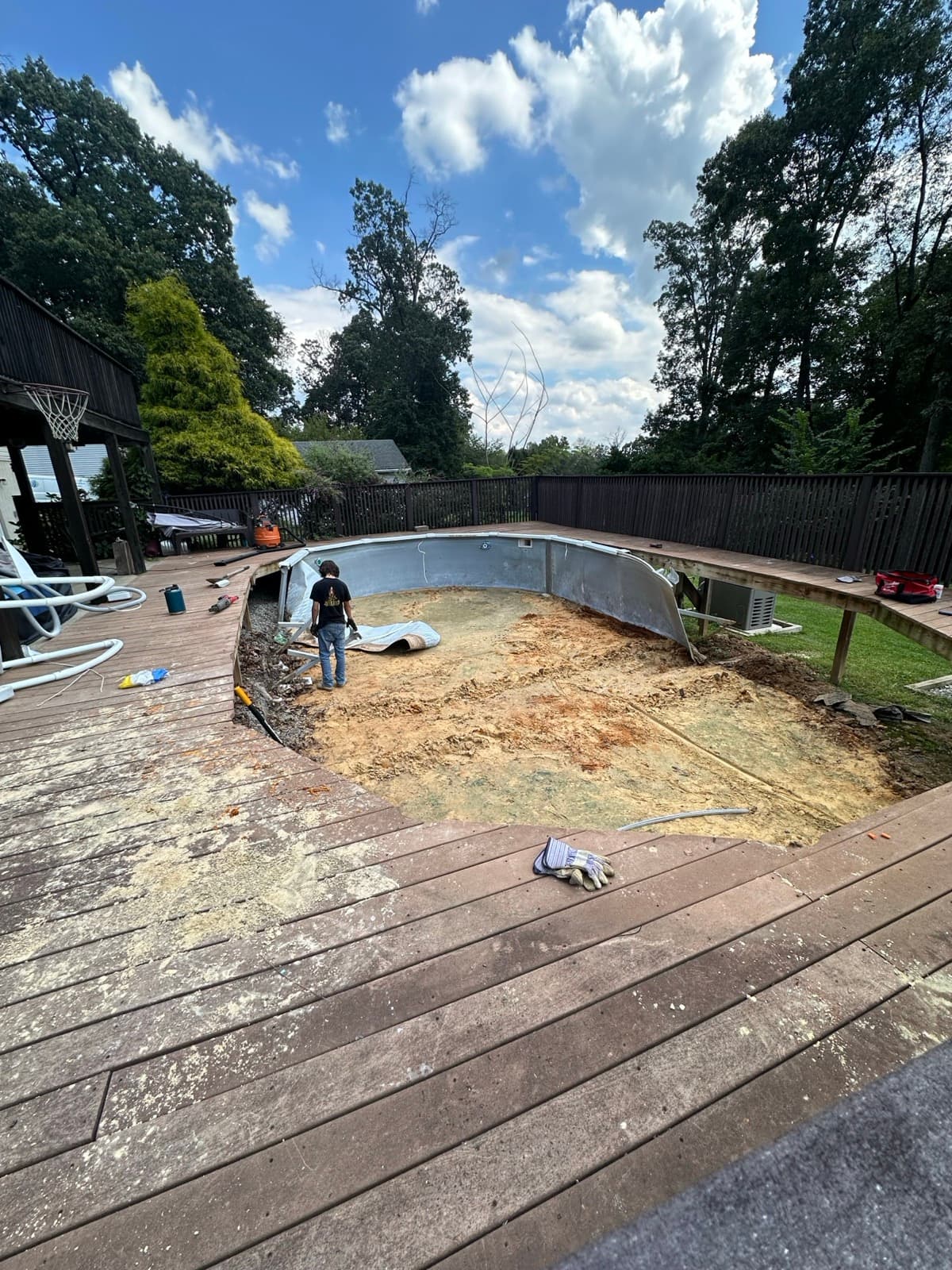 Pool walls broken down for disposal in York County, PA — The Junk Lord