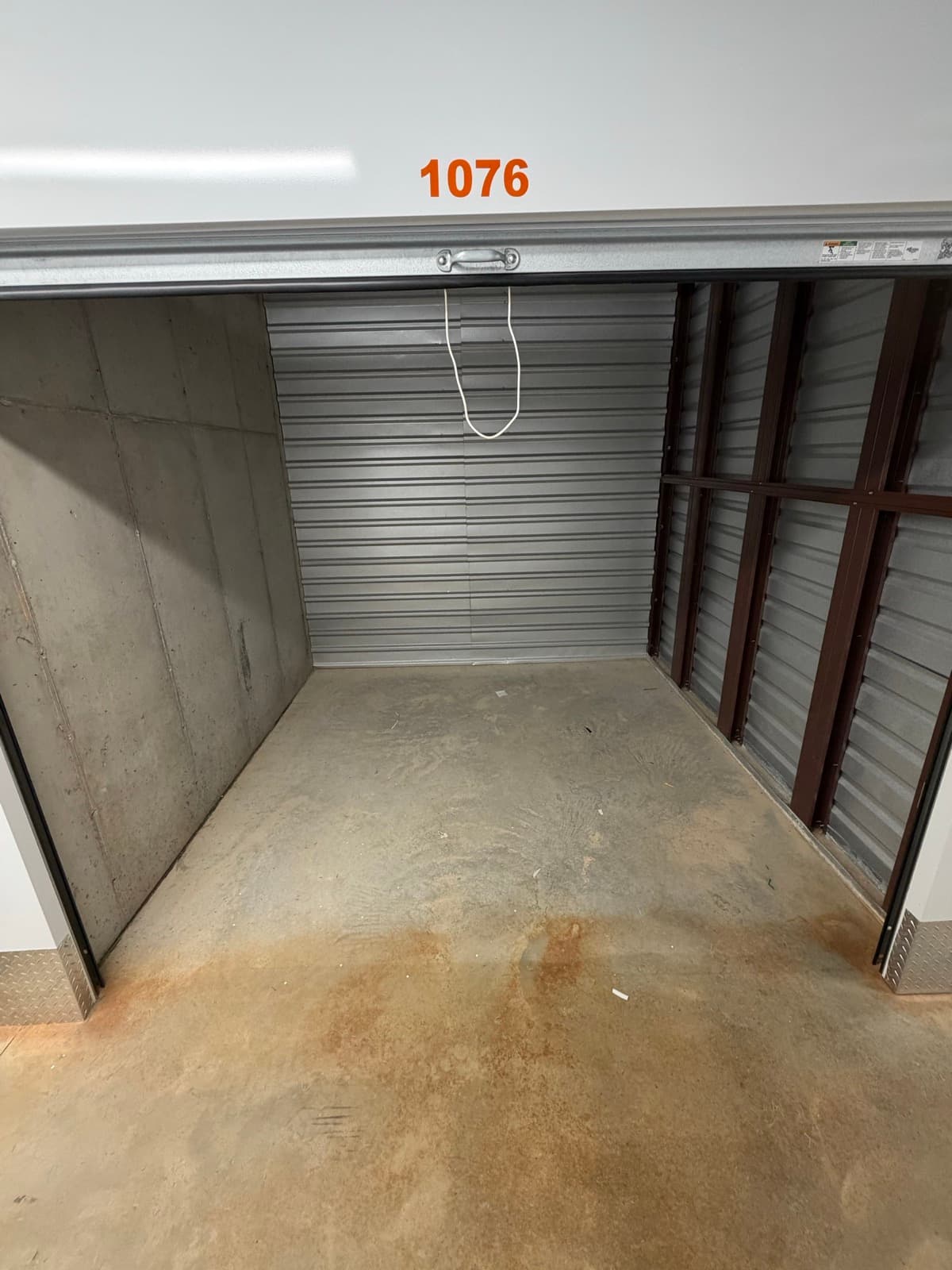 Storage unit #1076 emptied to bare concrete by The Junk Lord — York County, PA